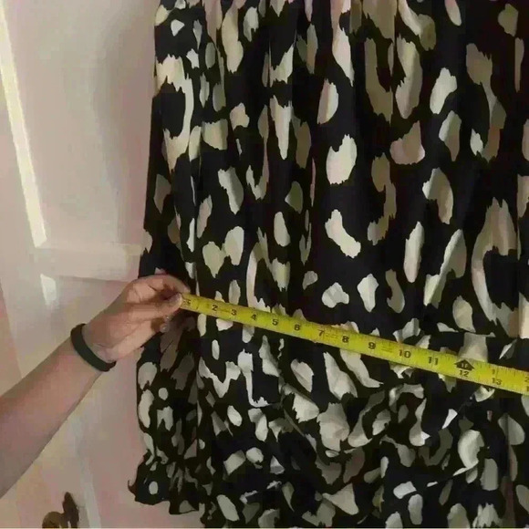 Women Multicolored Allover Print  Sleeve  Ruffle Dress size S - Picture 10 of 12